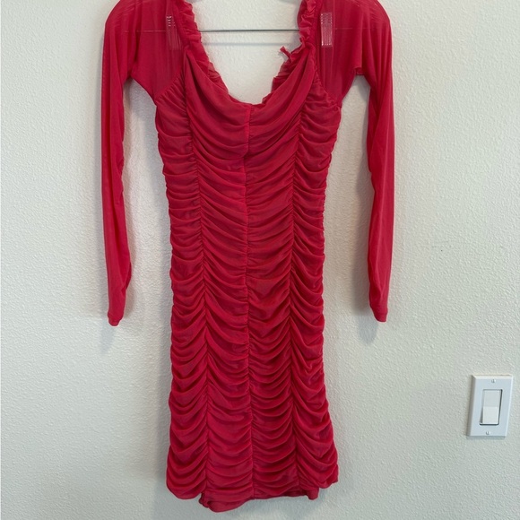 Majorelle Hot Pink Darling Ruched Party Dress Size Small - Picture 5 of 9